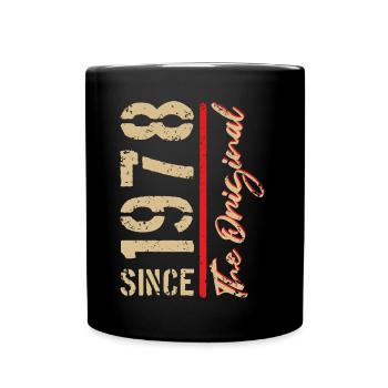1978 L’original - Année, année de naissance - Mug uni - noir - Devant