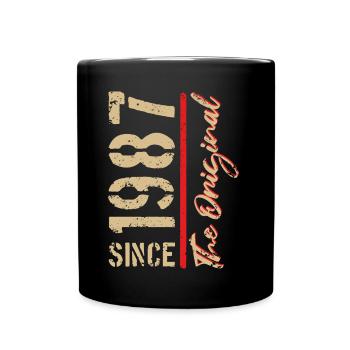 1987 The Original - year of birth, year - Full Colour Mug - black - Front