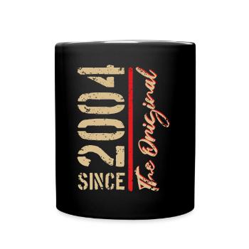 2004 The Original - Jahreszahl, Geburtsjahr - Tasse einfarbig - Schwarz - Vorne
