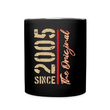 2005 The Original - Geburtsjahr, Jahreszahl - Tasse einfarbig - Schwarz - Vorne