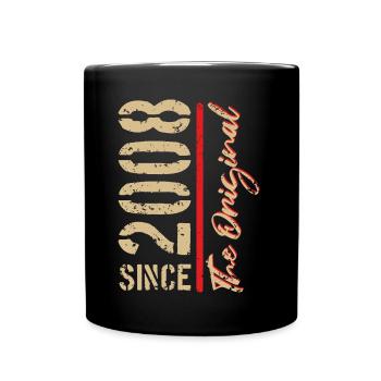2008 L’original - Année, Année de naissance - Mug uni - noir - Devant