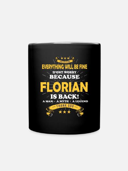 Tout ira bien Florian est de retour - Mug uni - noir
