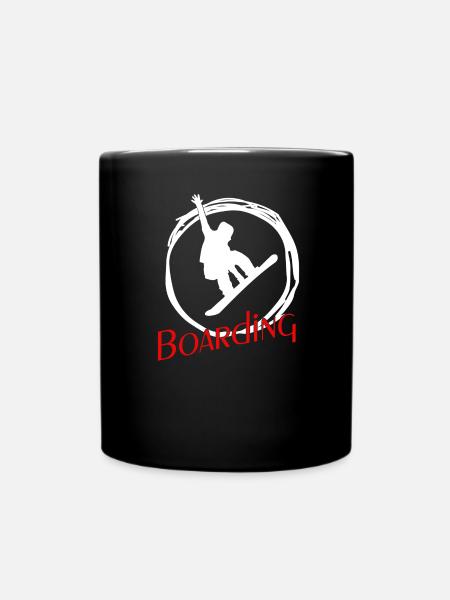 snowboarding boarding - Tasse einfarbig - Schwarz