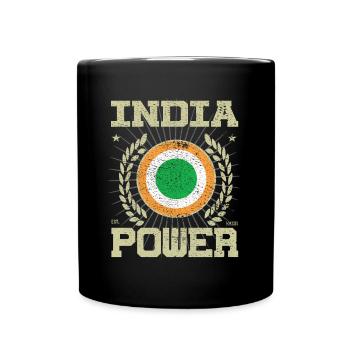 Design de l’Inde cool - Mug uni - noir - Devant