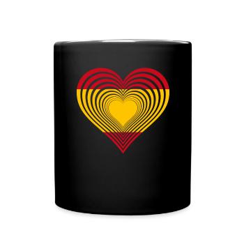 Spanien - Tasse einfarbig - Schwarz - Vorne