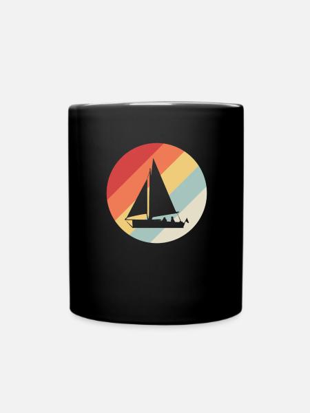 Segeln Segelschiff - Tasse einfarbig - Schwarz