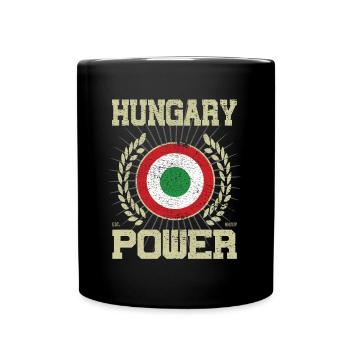 Hongrie Cool, Design - Mug uni - noir - Devant