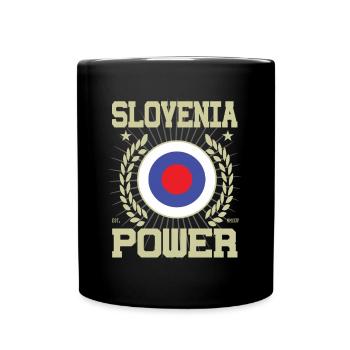 Cooles Slowenien Design - Tasse einfarbig - Schwarz - Vorne
