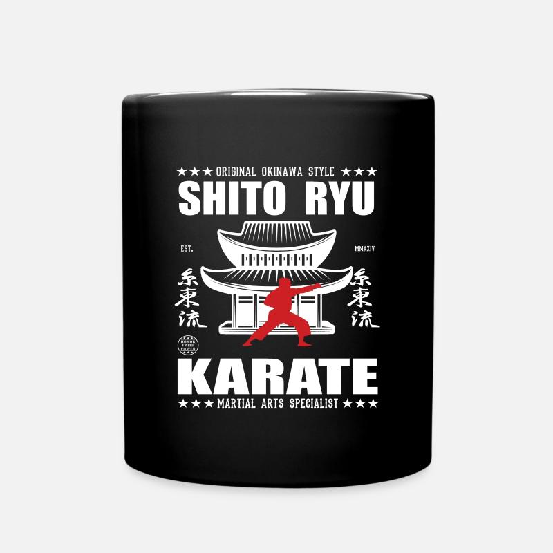 Fantastico design di arti marziali Shito-Ryu con kanji - Tazza monocolore - nero