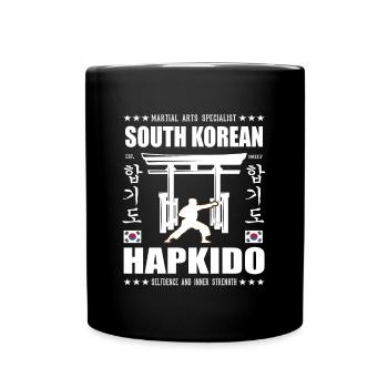 conception d’arts martiaux hapkido cool avec kanji - Mug uni - noir - Devant