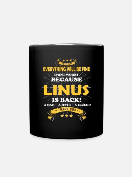 Tout ira bien Linus est de retour - Mug uni - noir