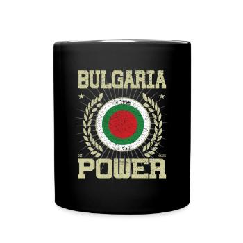 Design Cool Bulgarie - Mug uni - noir - Devant
