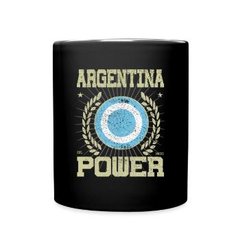 Cool Argentine, Design - Mug uni - noir - Devant