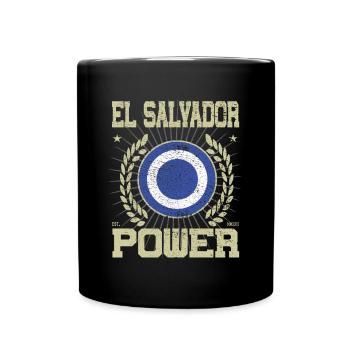 Cool El Salvador Design - Full Colour Mug - black - Front