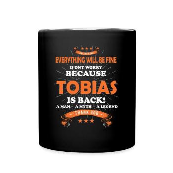Tout ira bien Tobias est de retour - Mug uni - noir - Devant