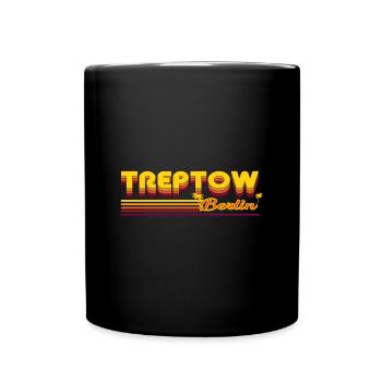 cooles Treptow Berliner Stadtteil Design - Tasse einfarbig - Schwarz - Vorne