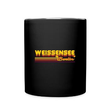 cooles Weissensee Berliner Stadtteil Design - Tasse einfarbig - Schwarz - Vorne