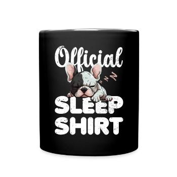 Frenchi Chemise de nuit officielle Lazy Relax - Mug uni - noir - Devant