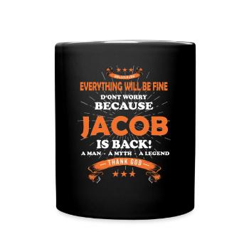 Tout ira bien Jacob est de retour - Mug uni - noir - Devant