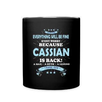 Everything will be fine Niklas Is back - Tasse einfarbig - Schwarz - Vorne
