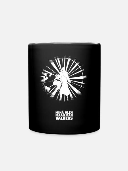 Licht der Welt - Finnisch - Tasse einfarbig - Schwarz