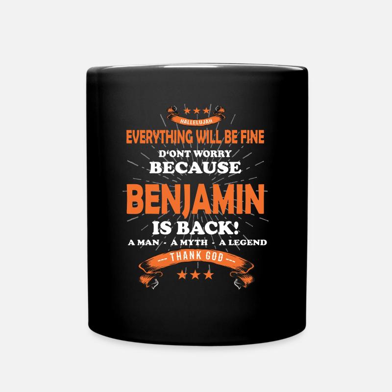 Tout ira bien Benjamin est de retour - Mug uni - noir