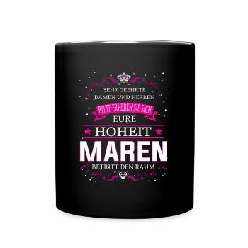 Your Highness Maren enters the room - Full Colour Mug - black - Front