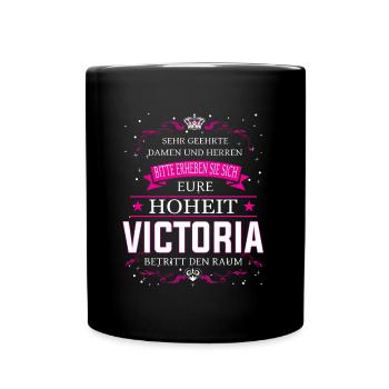 Son Altesse Victoria entre dans la pièce - Mug uni - noir - Devant