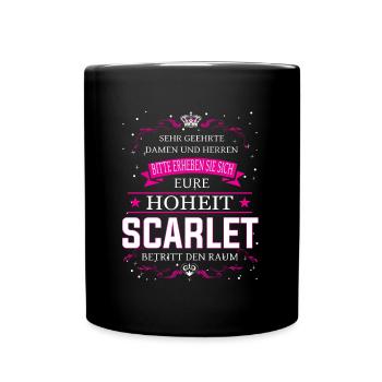 Votre Altesse Scarlet entre dans la pièce - Mug uni - noir - Devant