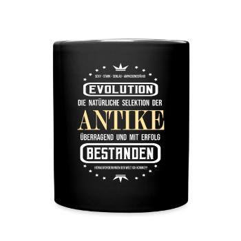 Die Antike überragend und mit Erfolg bestanden - Tasse einfarbig - Schwarz - Vorne