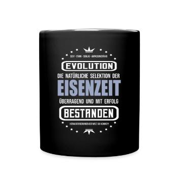 Eisenzeit überragend und mit Erfolg bestanden - Tasse einfarbig - Schwarz - Vorne
