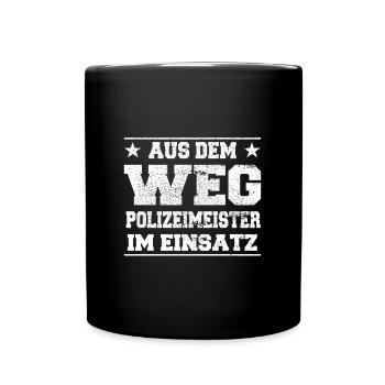À l’écart du maître de la police en design d’action - Mug uni - noir - Devant