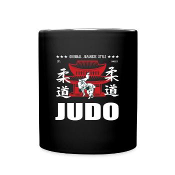 Conception d’arts martiaux de judo cool avec Kanji - Mug uni - noir - Devant