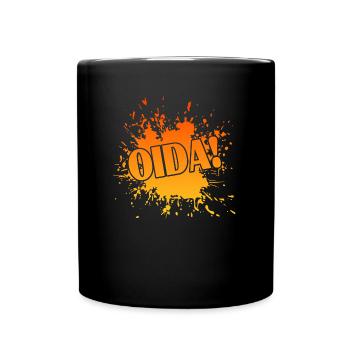 Oida! - Tasse einfarbig - Schwarz - Vorne