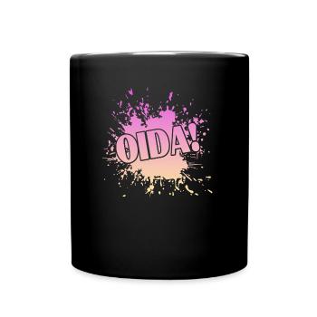 Oida - Tasse einfarbig - Schwarz - Vorne