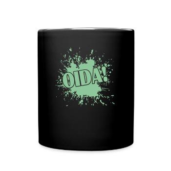 Oida - Tasse einfarbig - Schwarz - Vorne