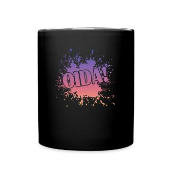 Oida Bayern - Tasse einfarbig - Schwarz - Vorne