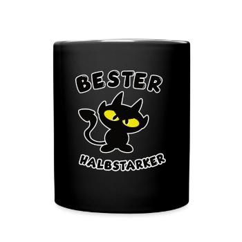 cool meilleur design semi-fort - Mug uni - noir - Devant