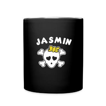 Design Jasmin Pirate pour Filles et Femmes - Mug uni - noir - Devant