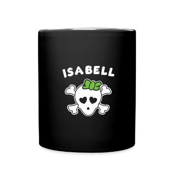Pirate Isabell Design for Girls and Women - Full Colour Mug - black - Front