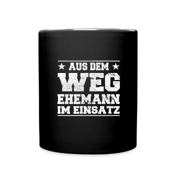 À l’écart du mari dans l’utilisation Design - Mug uni - noir - Devant
