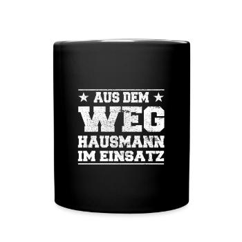 Out of the way Hausmann in action Design - Full Colour Mug - black - Front
