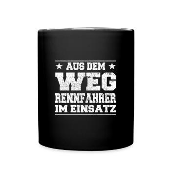 Coureur à l’écart dans le design d’action - Mug uni - noir - Devant