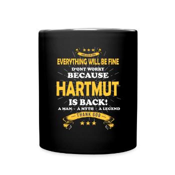 Tout ira bien Hartmut est de retour - Mug uni - noir - Devant
