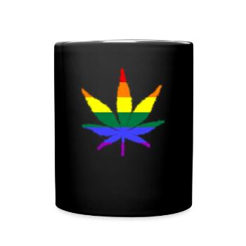 lgbt, love is love, csd, pride - Tasse einfarbig - Schwarz - Vorne
