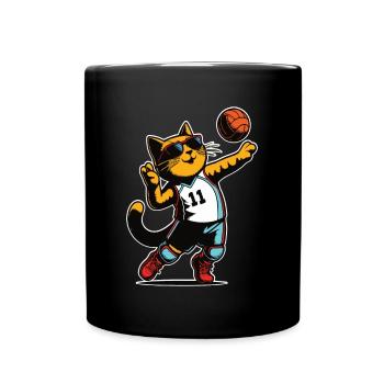Chat volleyeur - Cat Sports Design - Mug uni - noir - Devant