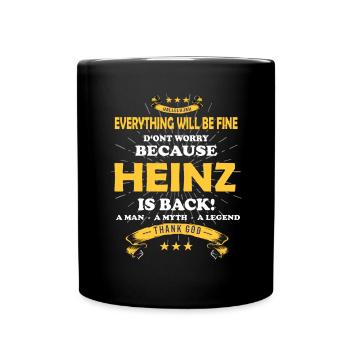 Tout ira bien Heinz est de retour - Mug uni - noir - Devant