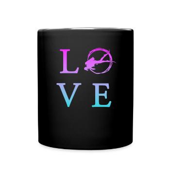 Tauchen - Tasse einfarbig - Schwarz - Vorne