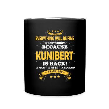 Tout ira bien Kunibert est de retour - Mug uni - noir - Devant