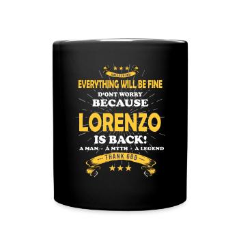 Everything will be fine Lorenzo Is back - Full Colour Mug - black - Front